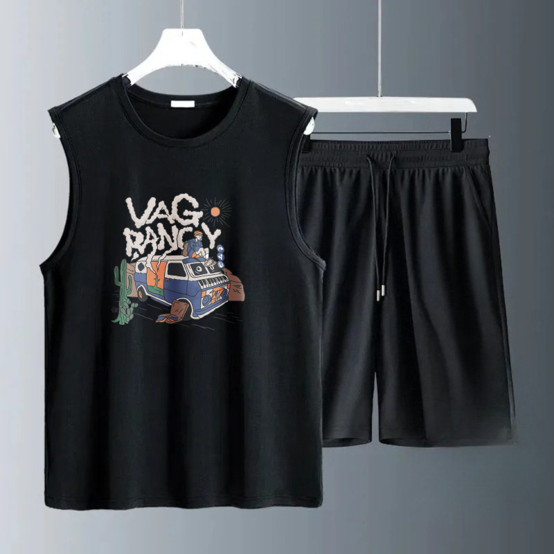 Summer Clothing Us - Herren-Tanktop-Sets 2026 Sommer Schnelltrocknende Strand- und