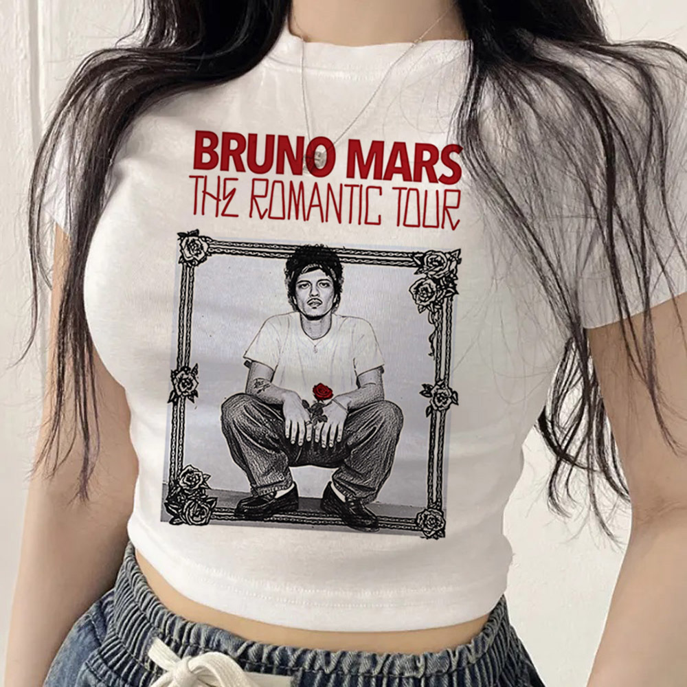 Summer Clothing Teens - Bruno Mars Crop-Top Teen Anime Scene