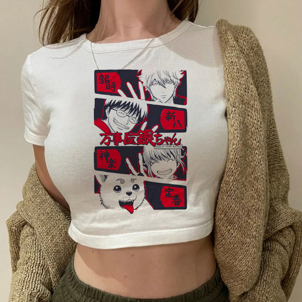 Summer Clothing Teens - Gintama Samurai Gintoki Crop-Top Teen Dollette