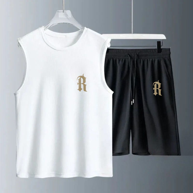 Summer Clothing Us - Herren-Tanktop-Sets 2026 Sommer Schnelltrocknende Strandkleidung Set