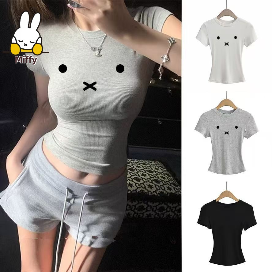 Summer Clothing Places - Kawaii Miffy T-Shirt im neuen amerikanischen
