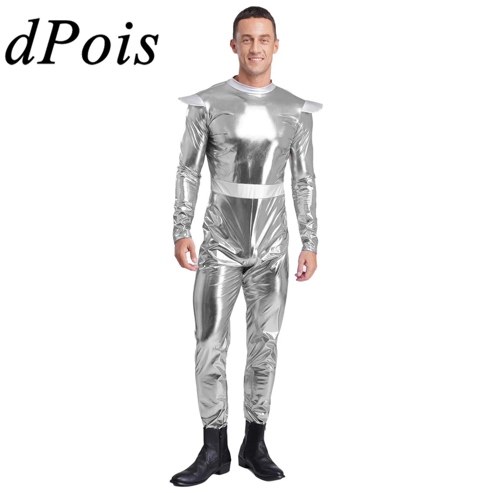 Summer Vacation Clothing Men - Silber Erwachsene Alien Cosplay Kostüm Herren