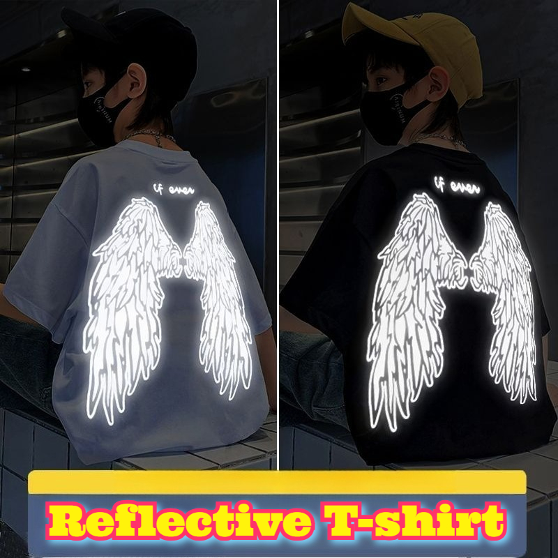 Summer Clothing Teens - Jugend Reflektierende Flügel T Shirt Baumwolle