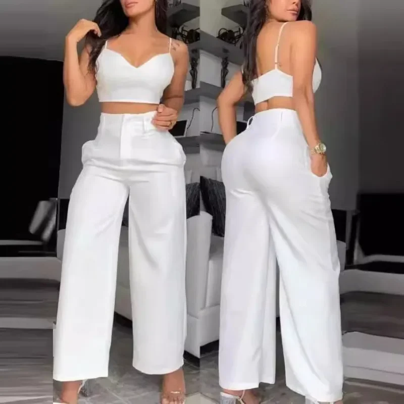 Summer Clothing Fabric - Neue Mode Casual Hosenträger Anzug Damenbekleidung