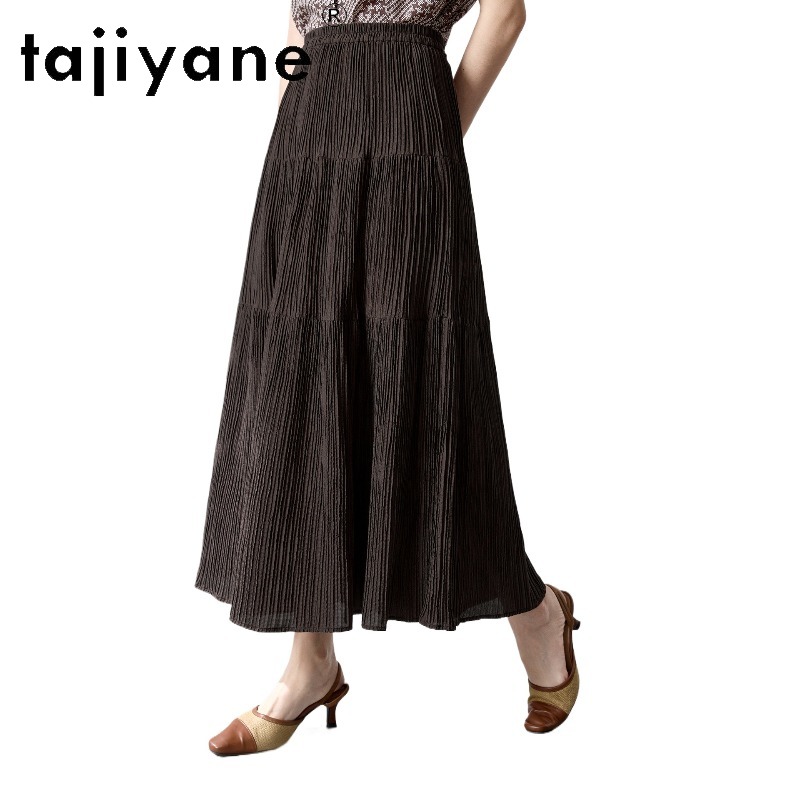 Summer Line Clothing Brand - TAJIYANE 97,6% Maulbeerseide Damenröcke Retro-Röcke Luxusmarken