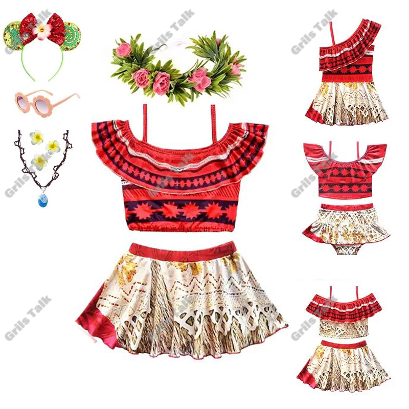 Summer Clothing Girl - Sommer Fee Prinzessin Moana Cosplay Bademode