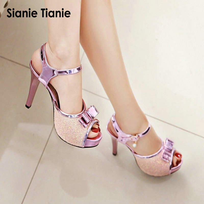 Summer Clothing Fabric - Sianie Tianie sommer dünne high heels