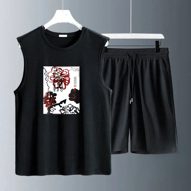 Summer Clothing Us - Herren-Tanktop-Sets 2026 Sommer Schnelltrocknendes Bekleidungsset 2-teiliges