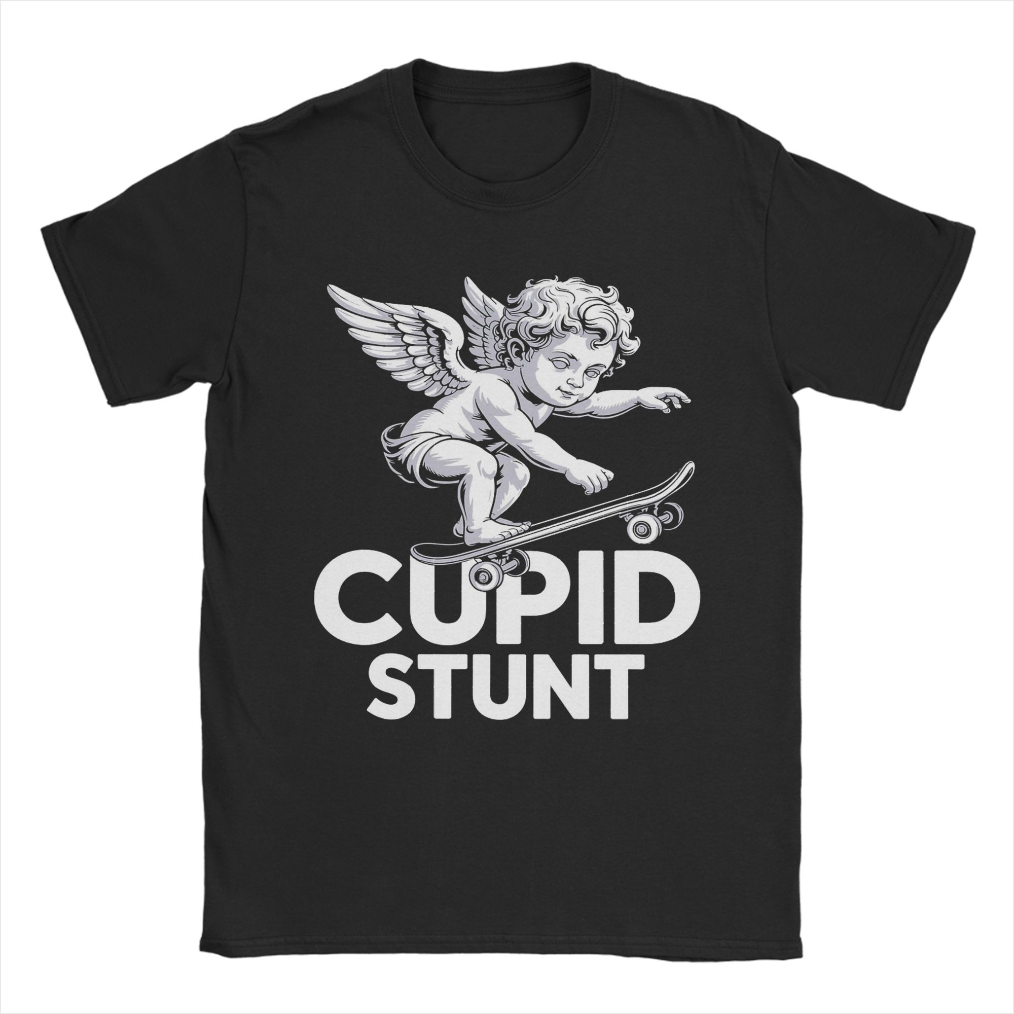 Summer Clothing Ideas Men - Lustiges Cupid Stunt Spoonerism Retro Skateboard