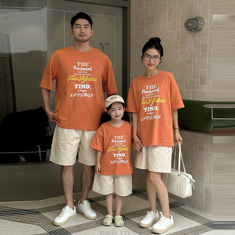 Summer Clothing Looks - Sommer Papa Mutter Kinder Kleidung Set