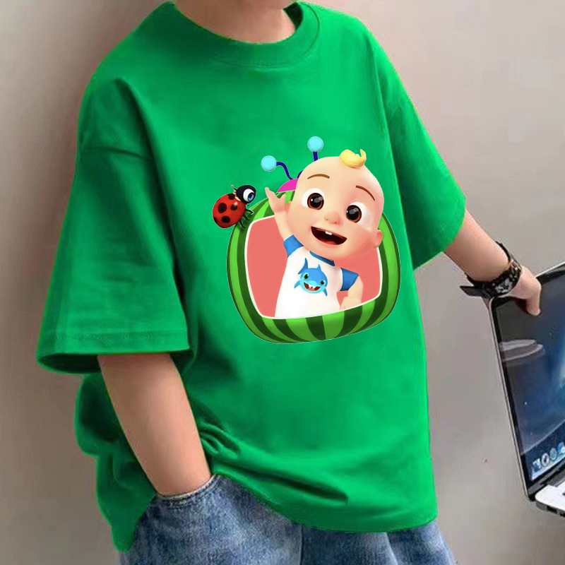 Summer Clothing Girl - Cocomelons Baby T-Shirts Anime Baumwolle Kurzarm