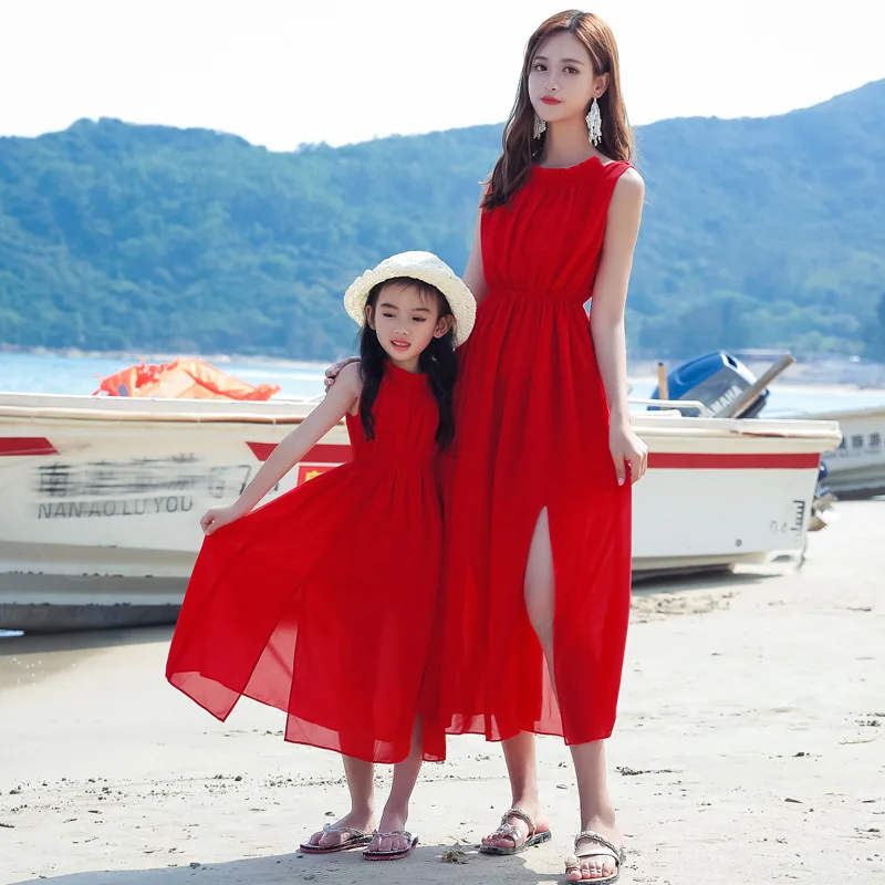 Kleid für Mama und Mädchen, Ba – Summer Clothing Looks Bewertung und Preis