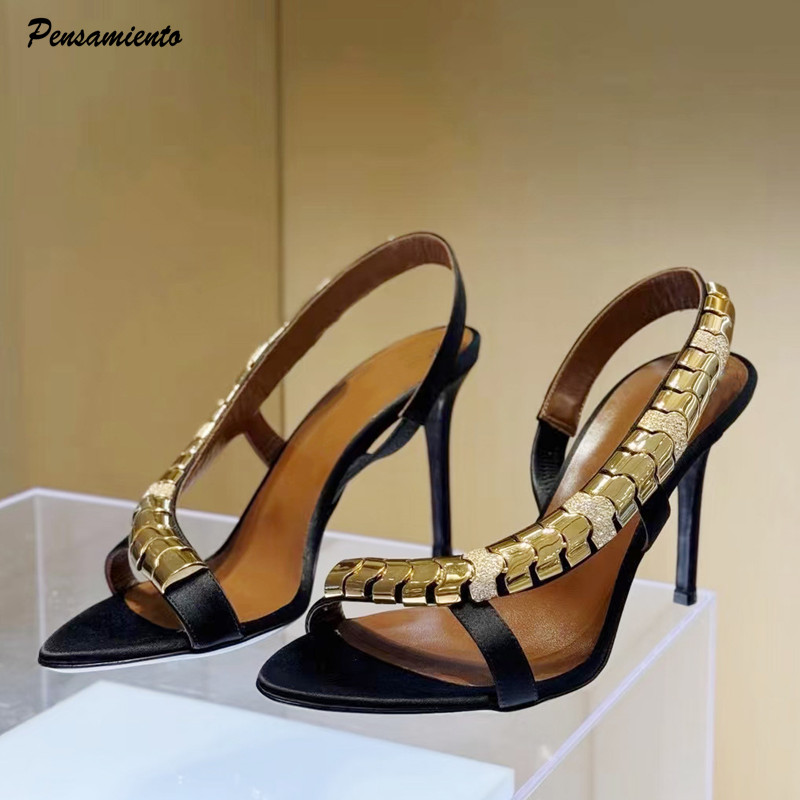 Luxuriöse Glitzer-Sandalen mit – Summer Clothing Ladies Bewertung und Preis