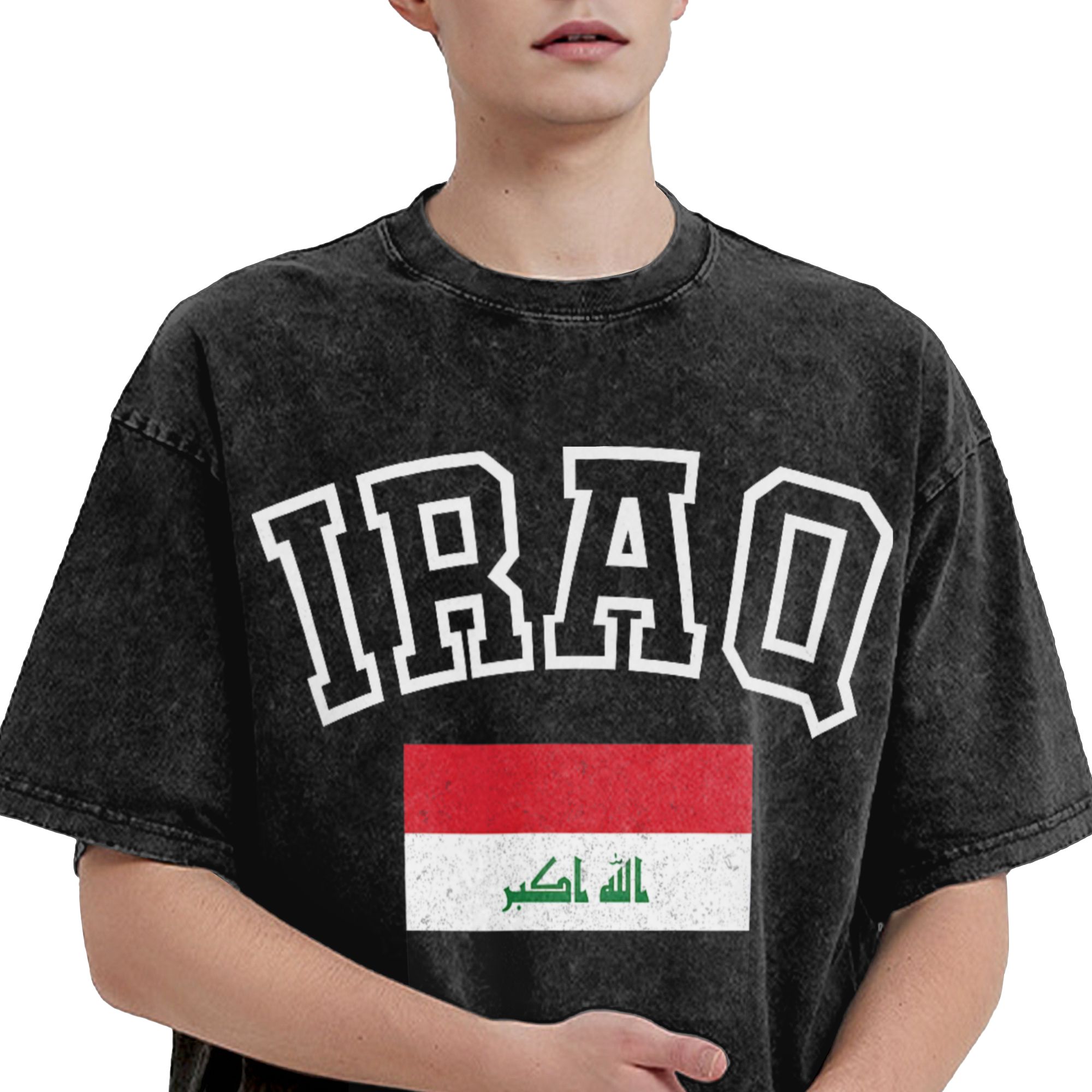 Irak-Flagge Retro Herren T-Shi – Summer Clothing Ideas Men Bewertung und Preis