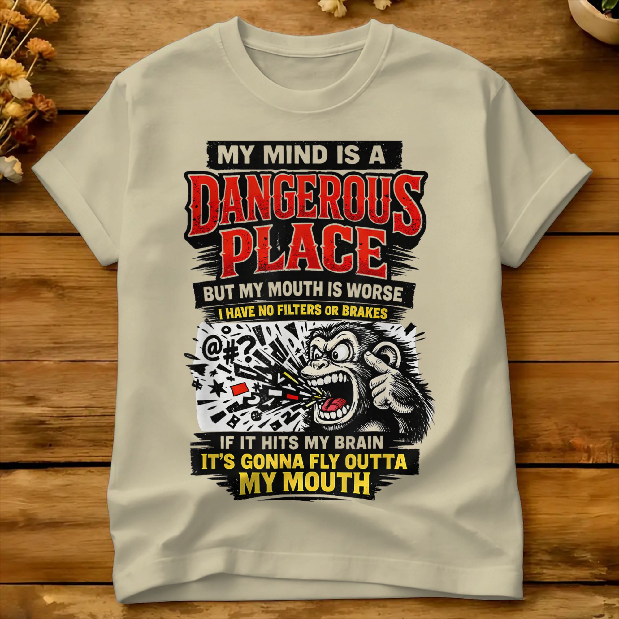 Monkey My Mind Is A Dangerous  – Summer Clothing Places Bewertung und Preis