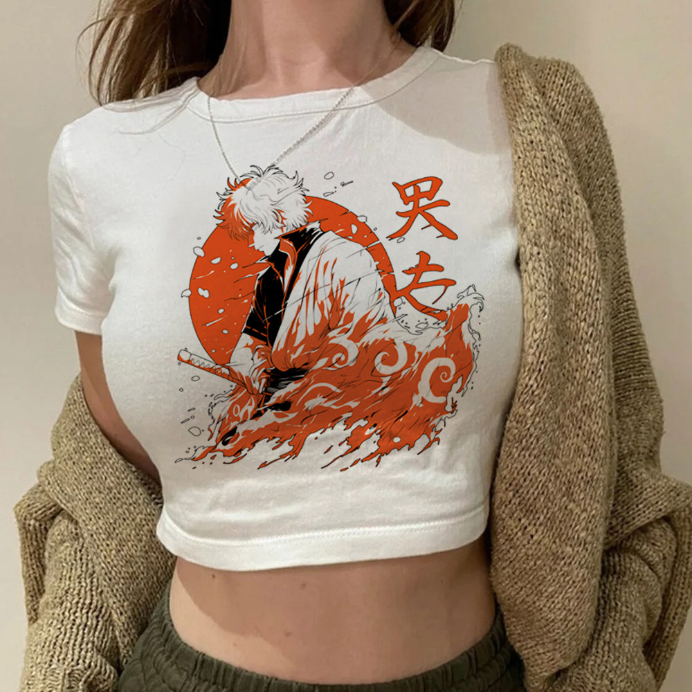 Gintama Samurai Gintoki Crop-T – Summer Clothing Teens Bewertung und Preis