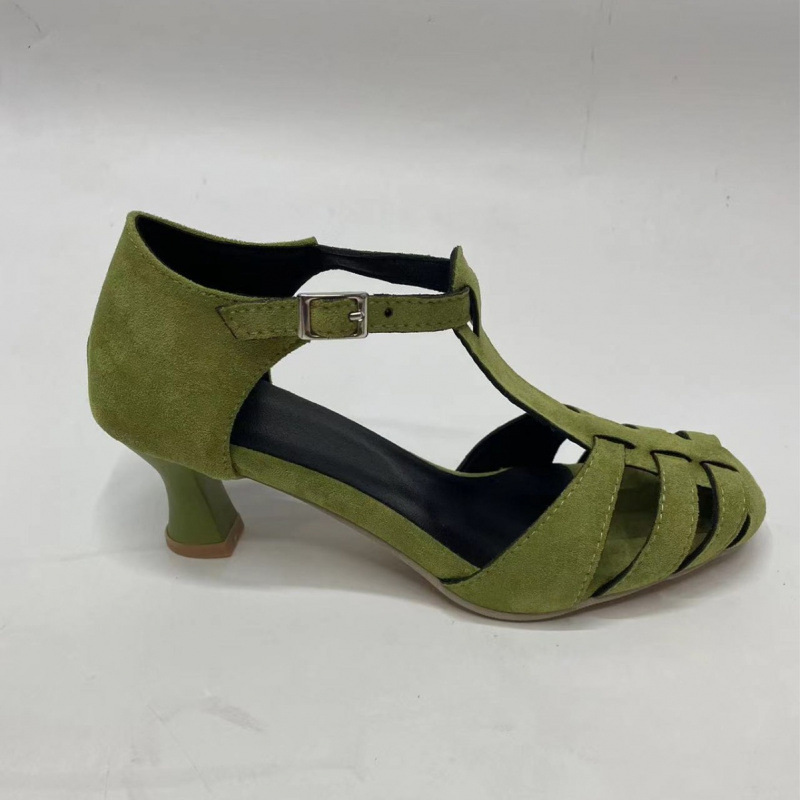 Damen Grüne Wildleder Kitten-H – Summer Clothing Ladies Bewertung und Preis