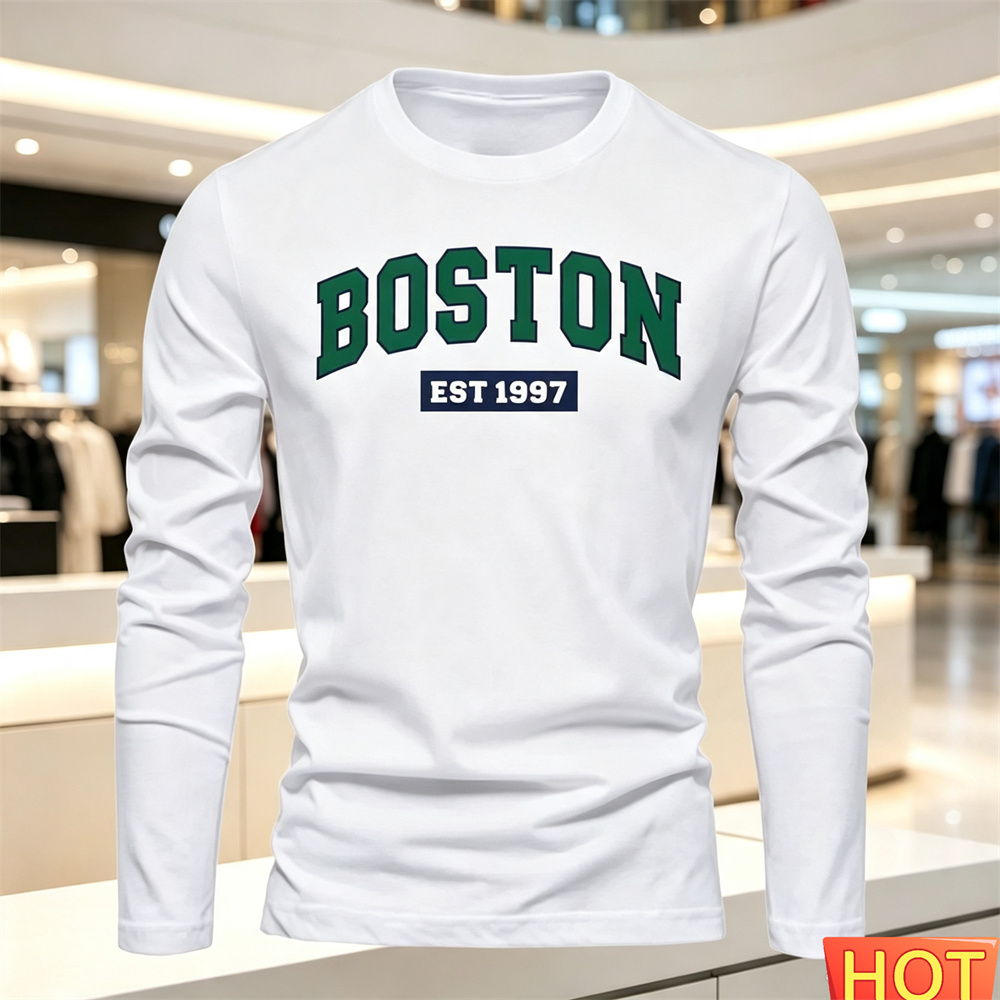 Herbst Sommer Herren Langarm-T – Summer Clothing Trends Bewertung und Preis