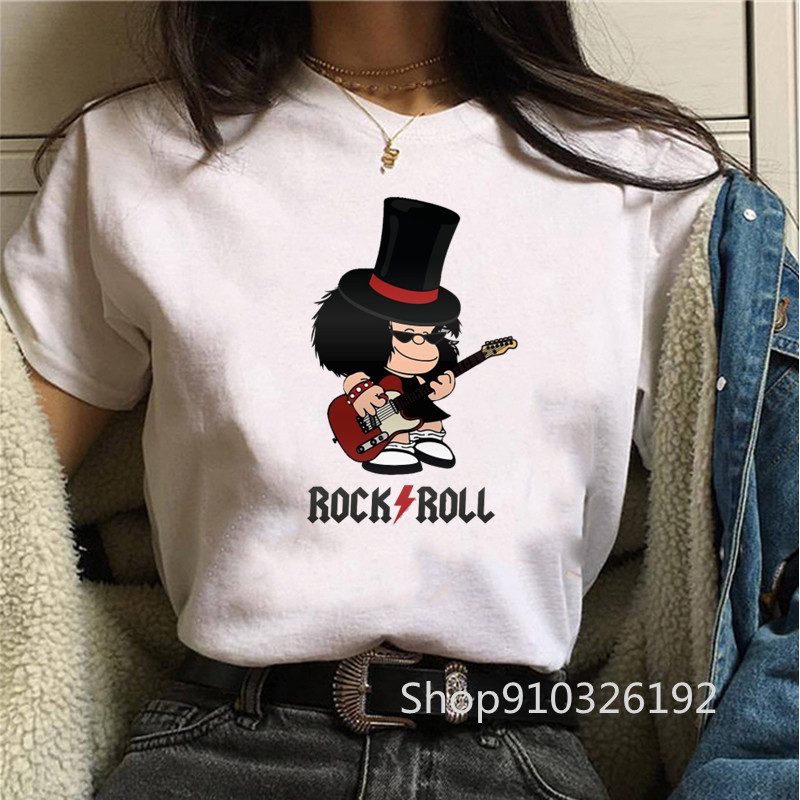 Rock Roll Mafalda T-Shirt, lus – Summer Clothing Teens Bewertung und Preis