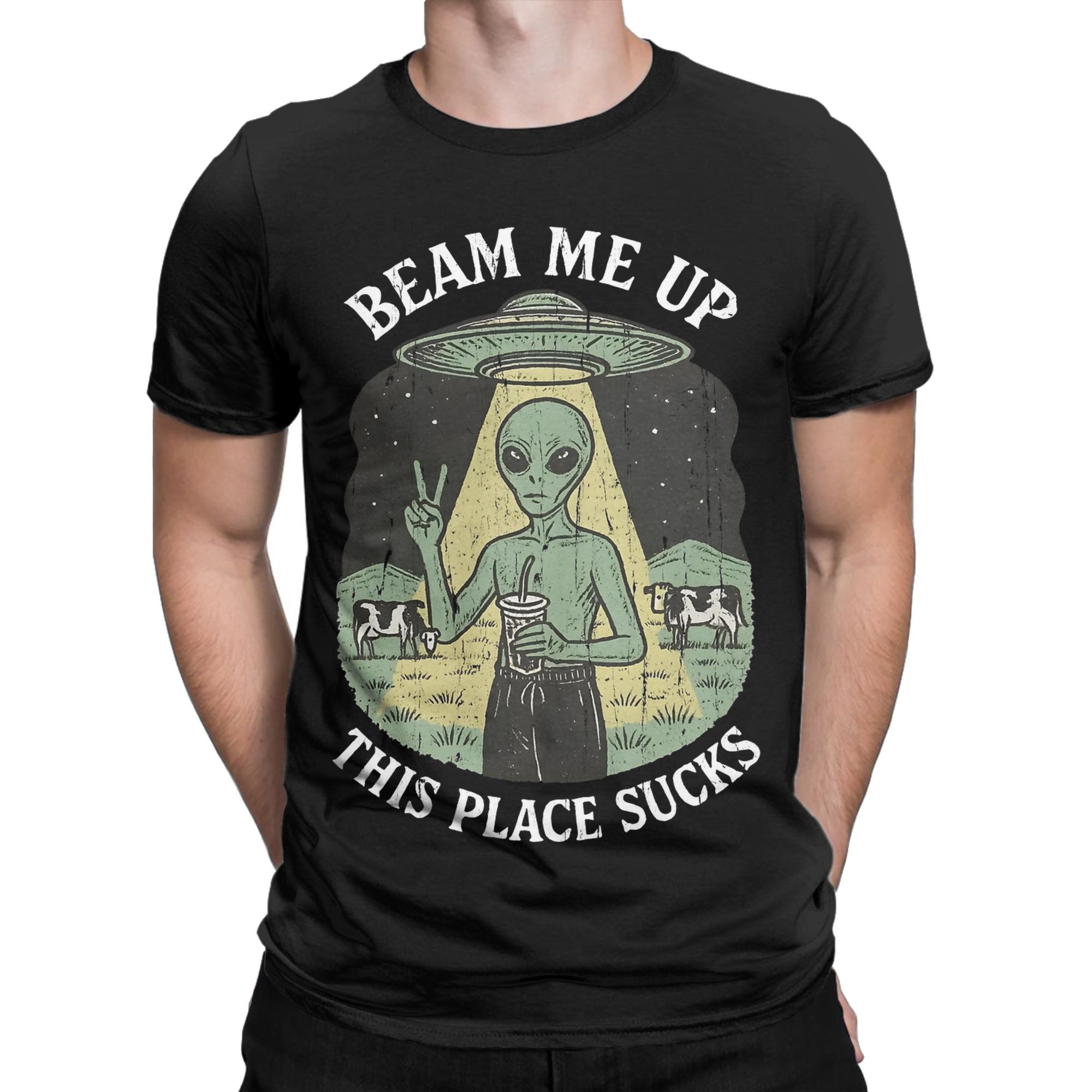 Lustiges Beam Me Up This Place – Summer Clothing Places Bewertung und Preis