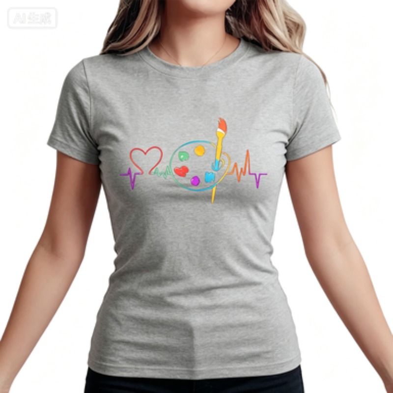 Buntes geometrisches Damen-T-S – Summer Clothing Palette Bewertung und Preis