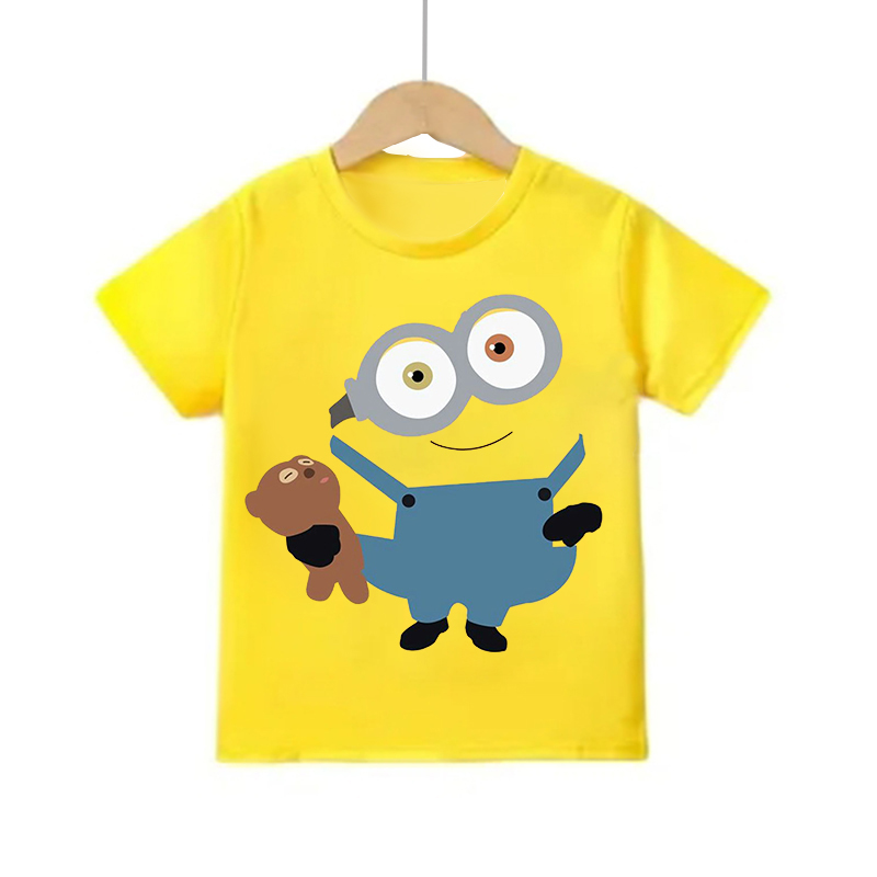 Cartoon-Minion-Kurzarm-T-Shirt – Summer Clothing Teens Bewertung und Preis