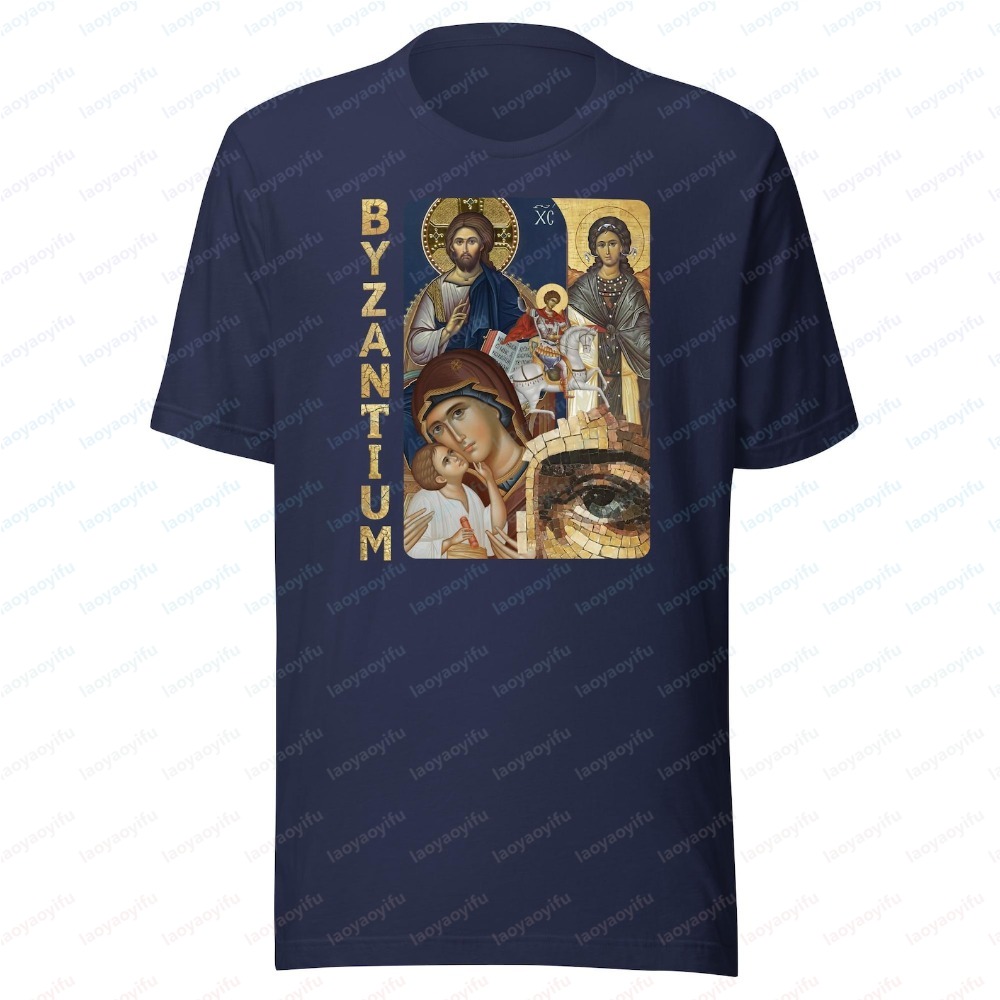 Byzantium-Ikone Unisex-Print-T – Summer Clothing Ideas Men Bewertung und Preis