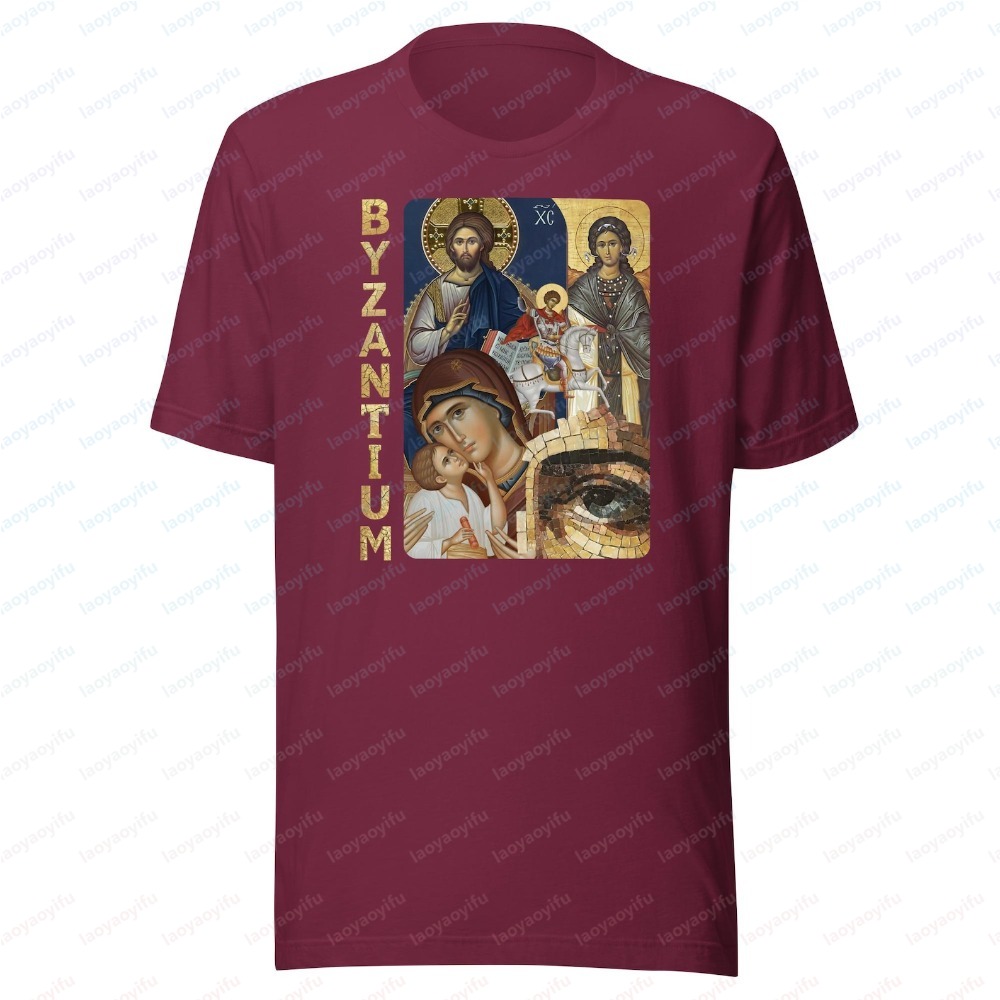 Byzantium-Ikone Unisex-Print-T – Summer Clothing Ideas Men Bewertung und Preis