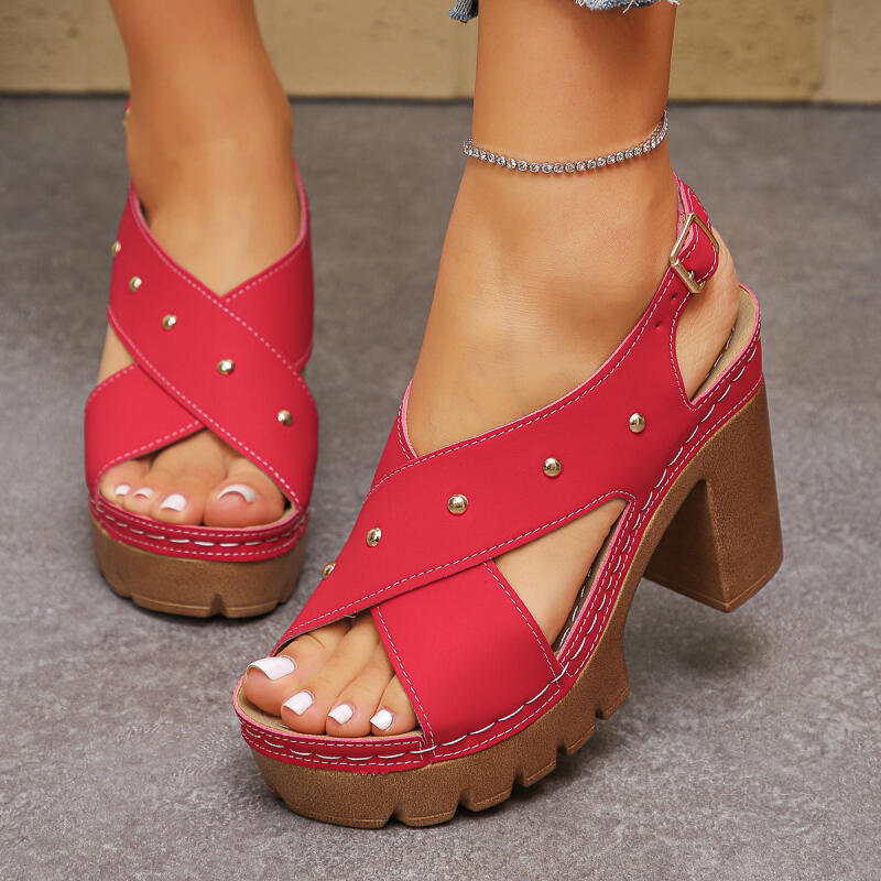 Vintage Super High Heel Cross  – Summer Clothing Ladies Bewertung und Preis
