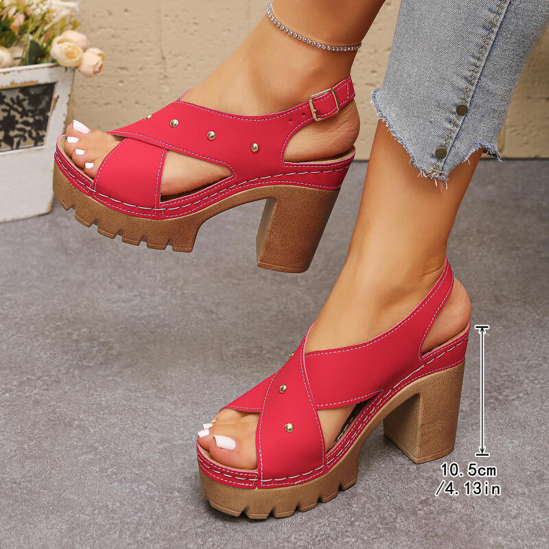Vintage Super High Heel Cross  – Summer Clothing Ladies Bewertung und Preis