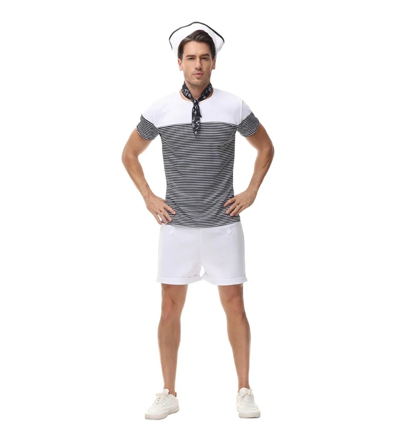 Paar nautische Marine Matrosen – Summer Vacation Clothing Men Bewertung und Preis