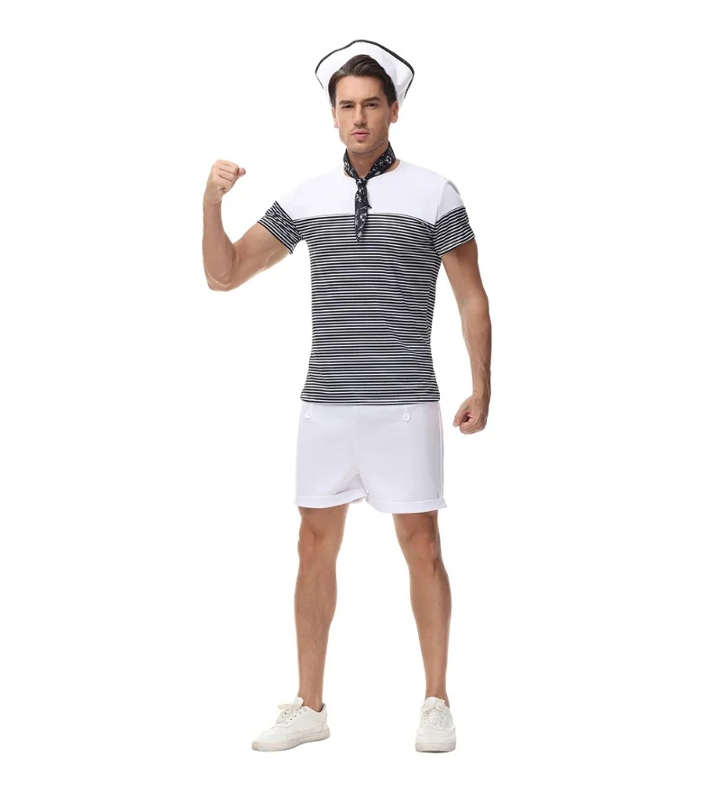Paar nautische Marine Matrosen – Summer Vacation Clothing Men Bewertung und Preis