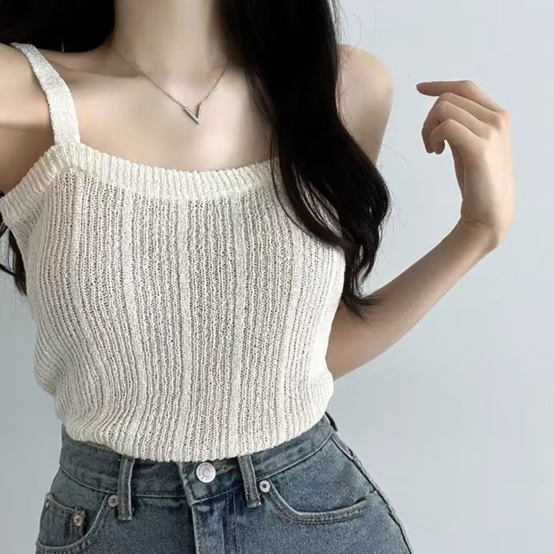 Gestricktes Cami-Top für Damen – Summer Clothing Teens Bewertung und Preis