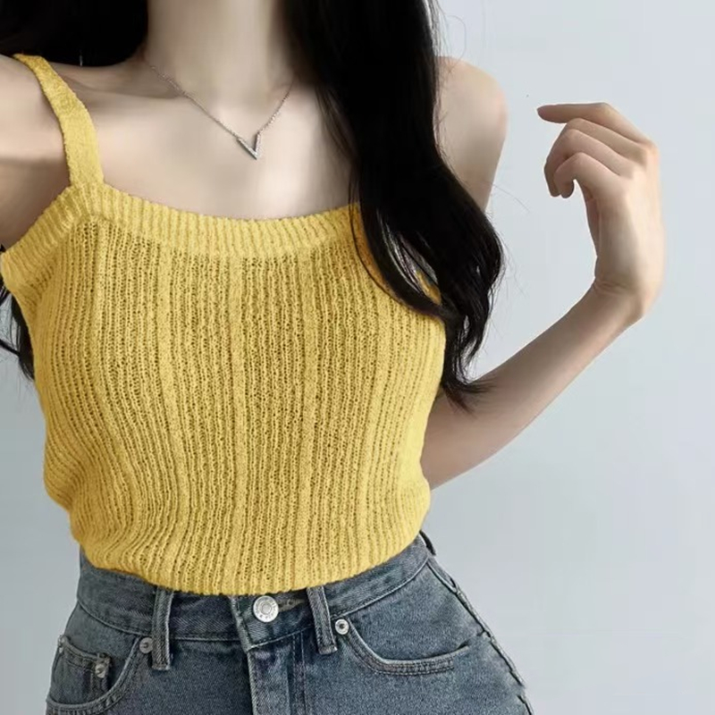 Gestricktes Cami-Top für Damen – Summer Clothing Teens Bewertung und Preis
