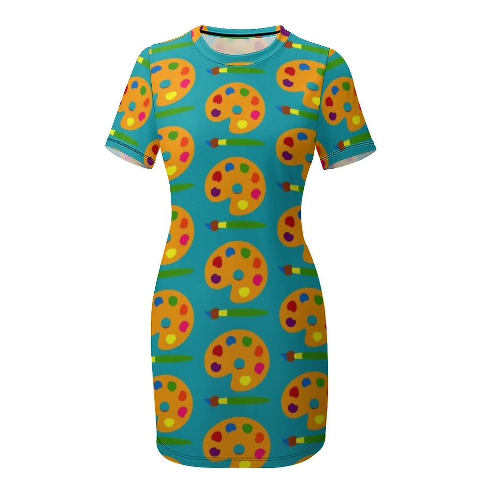 Buntes Farbpaletten-Kleid mit  – Summer Clothing Palette Bewertung und Preis